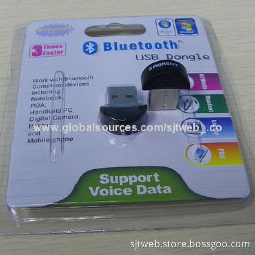 Mini USB Bluetooth Dongle with 10 Meters Coverage, IVT Software and CSR Solutions